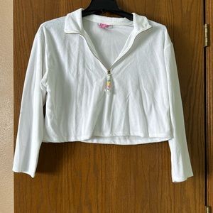 Stoney Clover Terry Cloth Cropped Sweatshirt